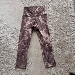 Lululemon Size 2 Align High Rise Tie-Dye Crop Leggings